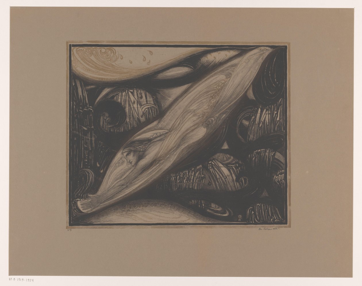 inci dalgıç by Richard Nicolaüs Roland Holst (signed by artist)