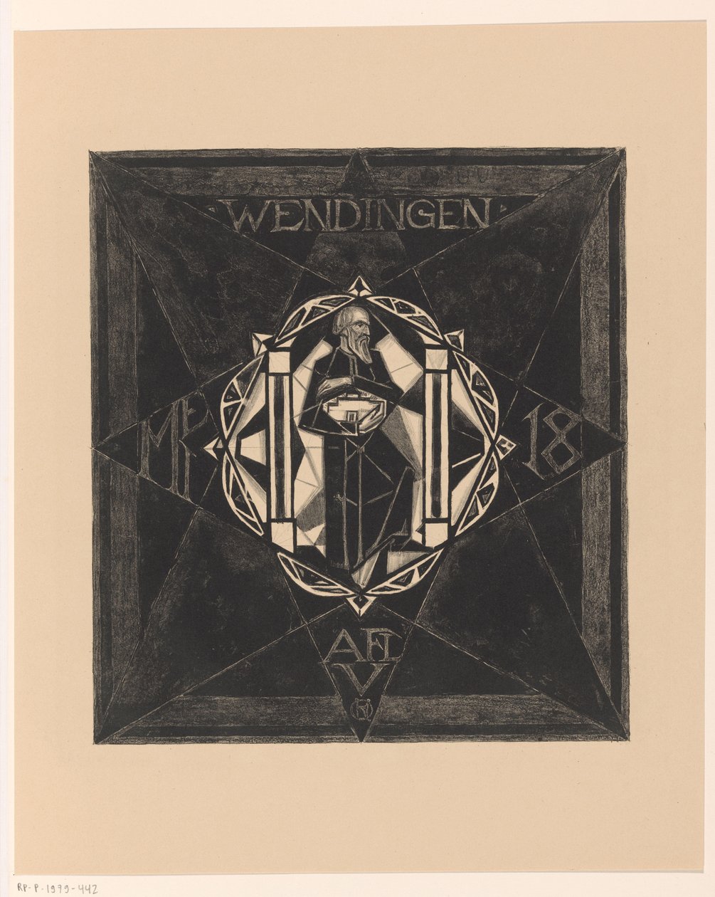 Kapak tasarımı: Wengen, 1918 by Richard Nicolaüs Roland Holst