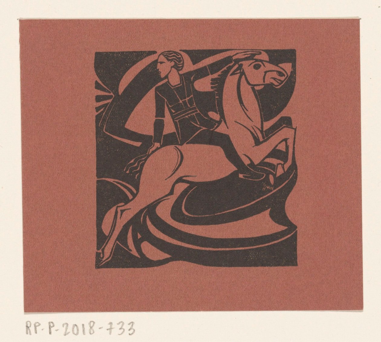 Zıplayan at binicisi by Richard Nicolaüs Roland Holst