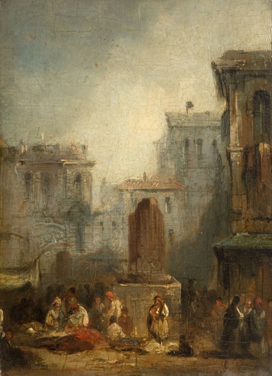 Bir İtalyan Kasabası, 1822-28. by Richard Parkes Bonington