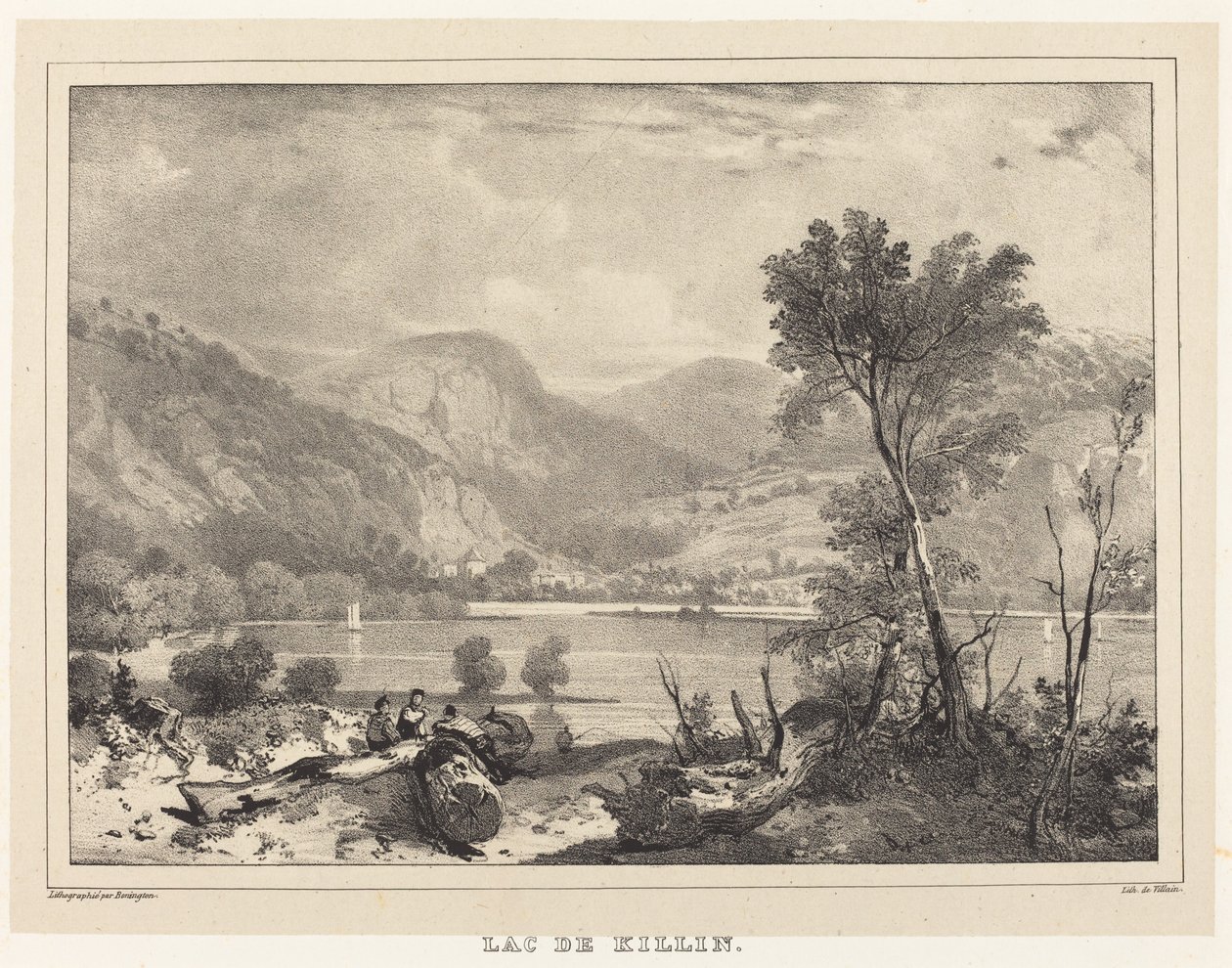 Killin Gölü by Richard Parkes Bonington after Francois Alexandre Pernot