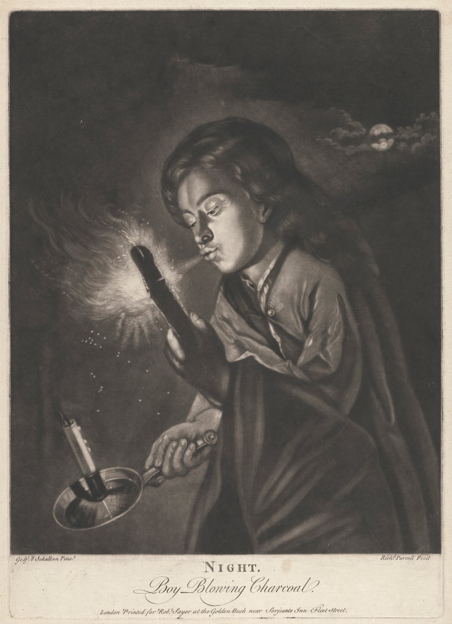 Gece - Kömür üfleyen çocuk by Richard Purcell