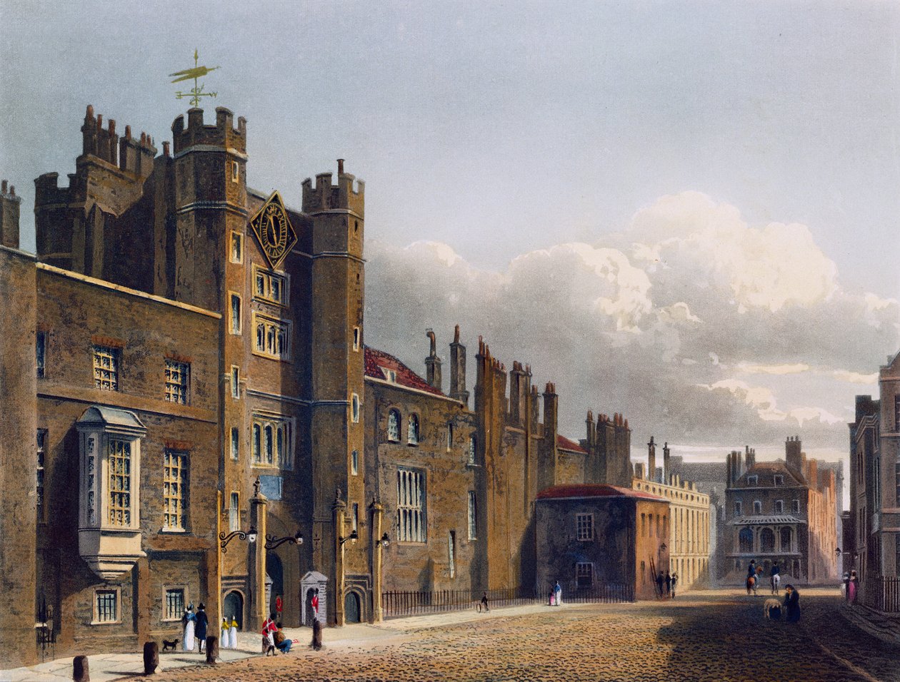 St James Sarayı, Londra, 1819 by Richard Reeve