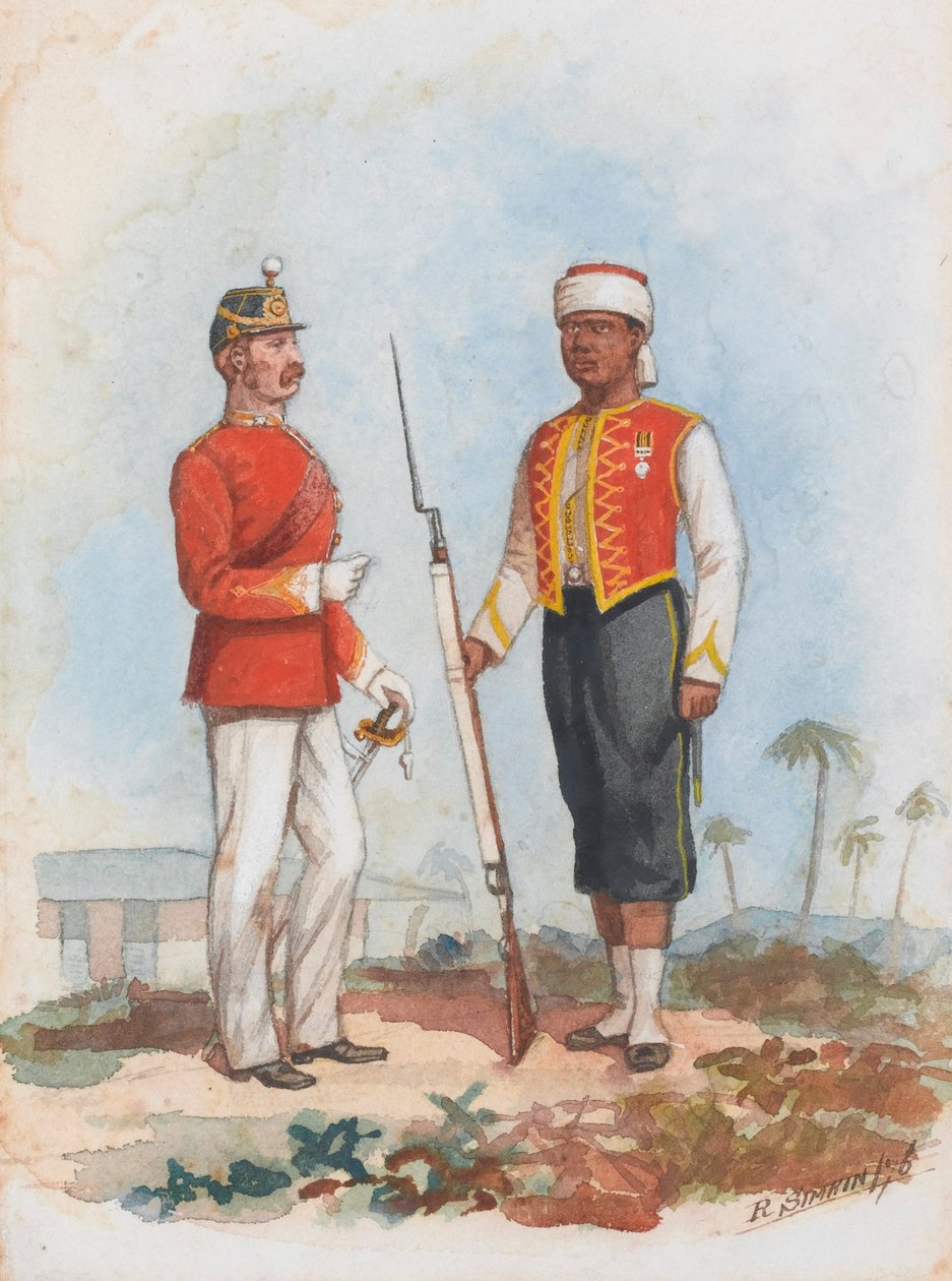 Piyade, Batı Hindistan Alayı by Richard Simkin