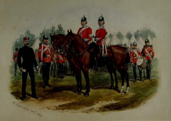 İkinci Gönüllü Tabur, Kraliyet Piyadeleri by Richard Simkin
