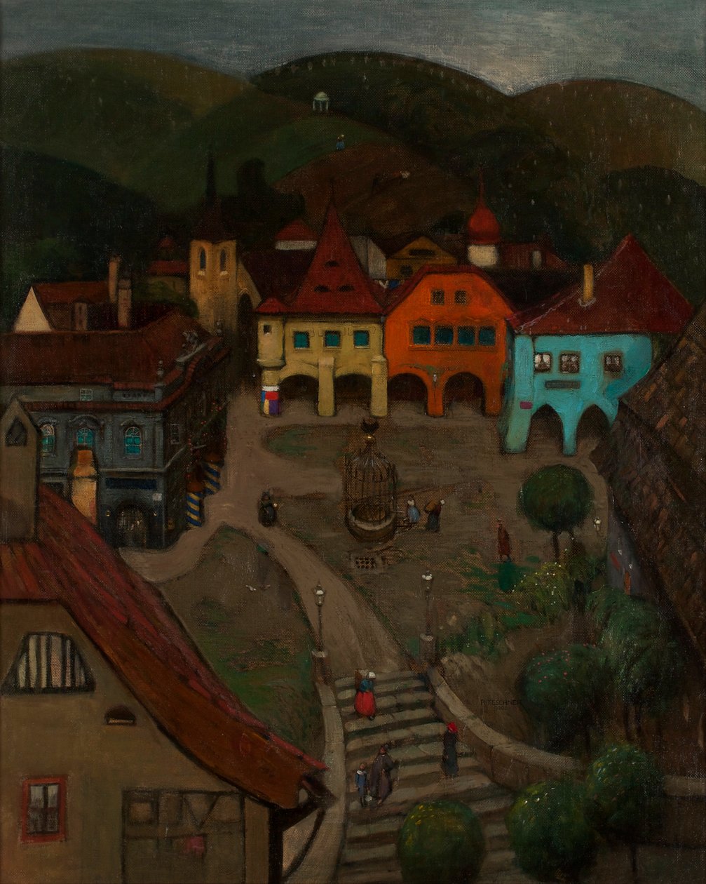 Küçük şehir by Richard Teschner