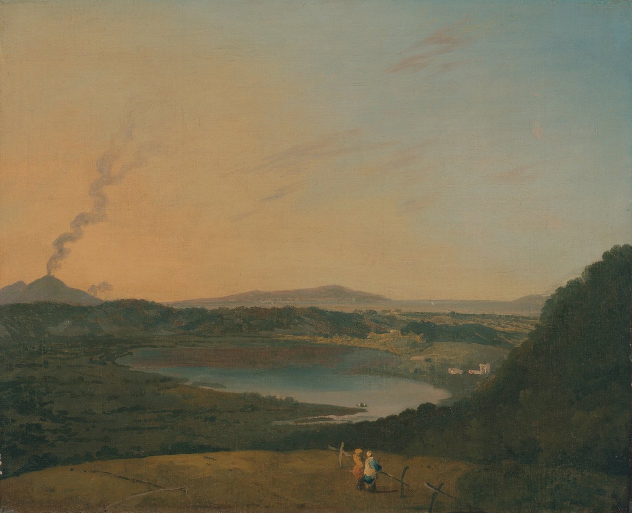 Uzakta Vezüv ile Lago d