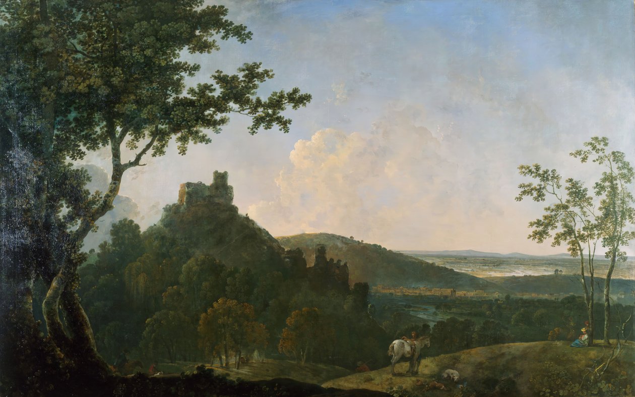 Okehampton Kalesi, 1771-1774. by Richard Wilson