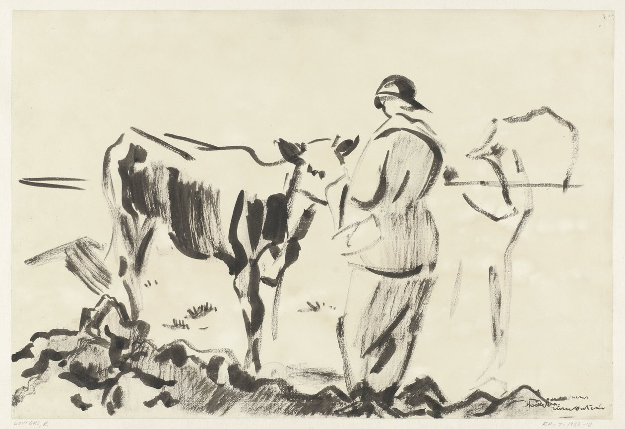 buzağı olan kadın by Rik Wouters