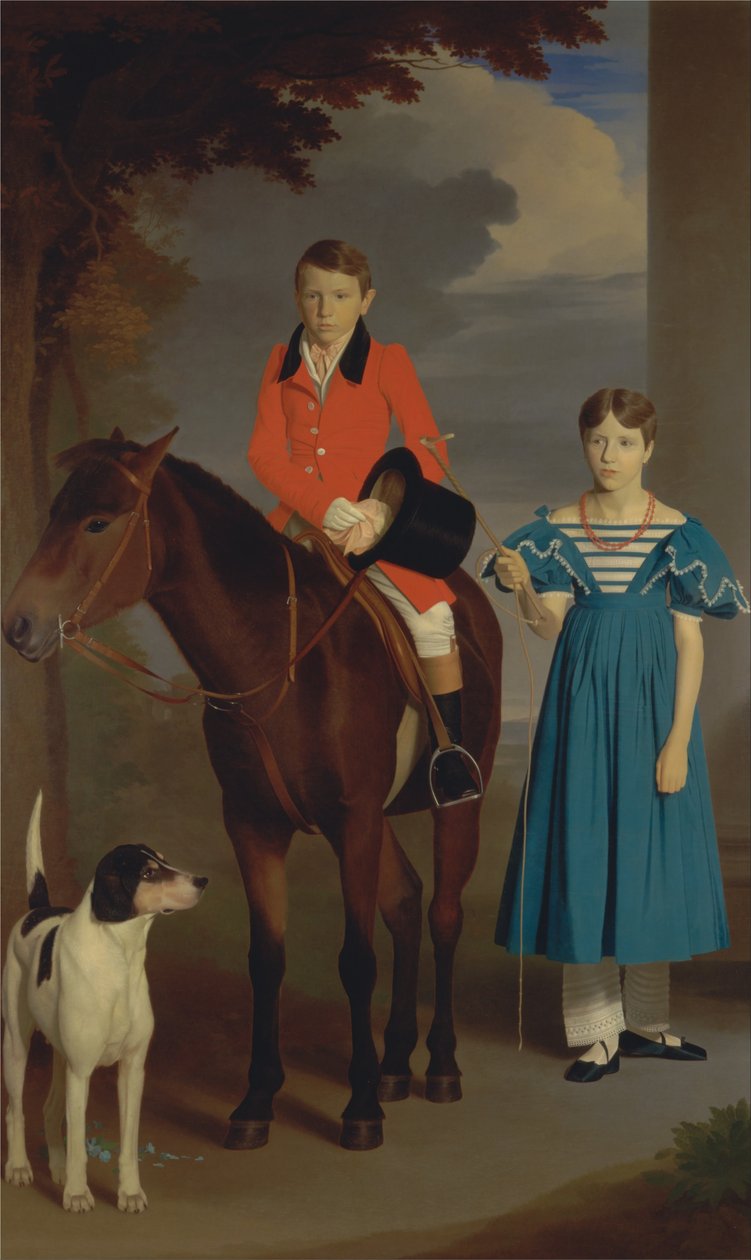John Gubbins Newton ve Kızkardeşi Mary Newton by Robert Burnard