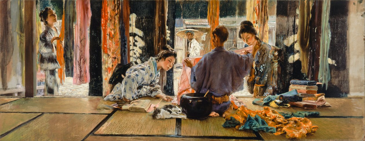 İpek Tüccarı, Japonya by Robert Frederick Blum