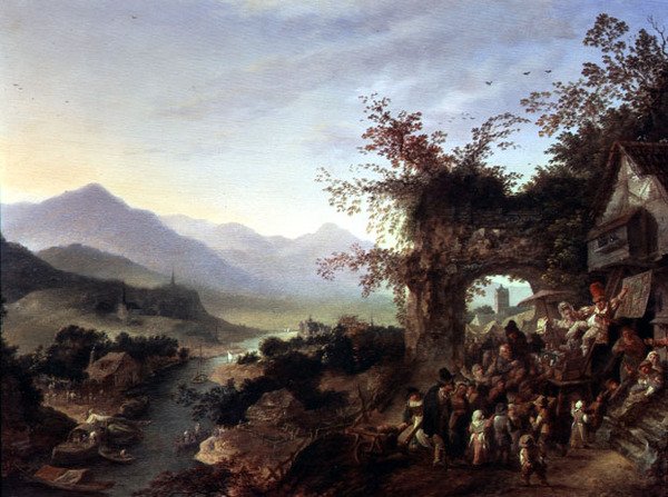 Dağlık bir manzara by Robert Griffier