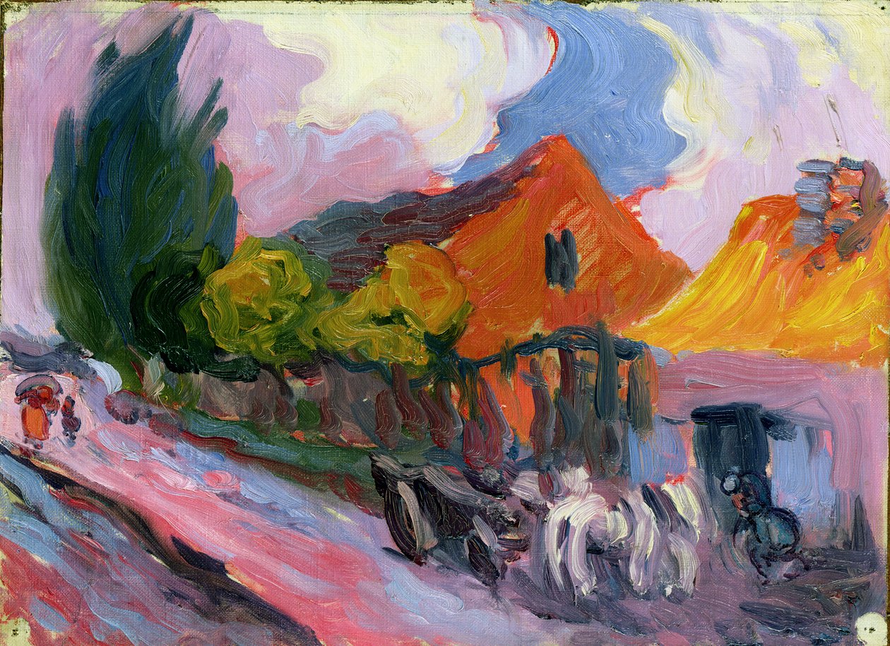 The Smith at Szeliwy, Polonya, 1904 (tahta) by Robert Polhill Bevan