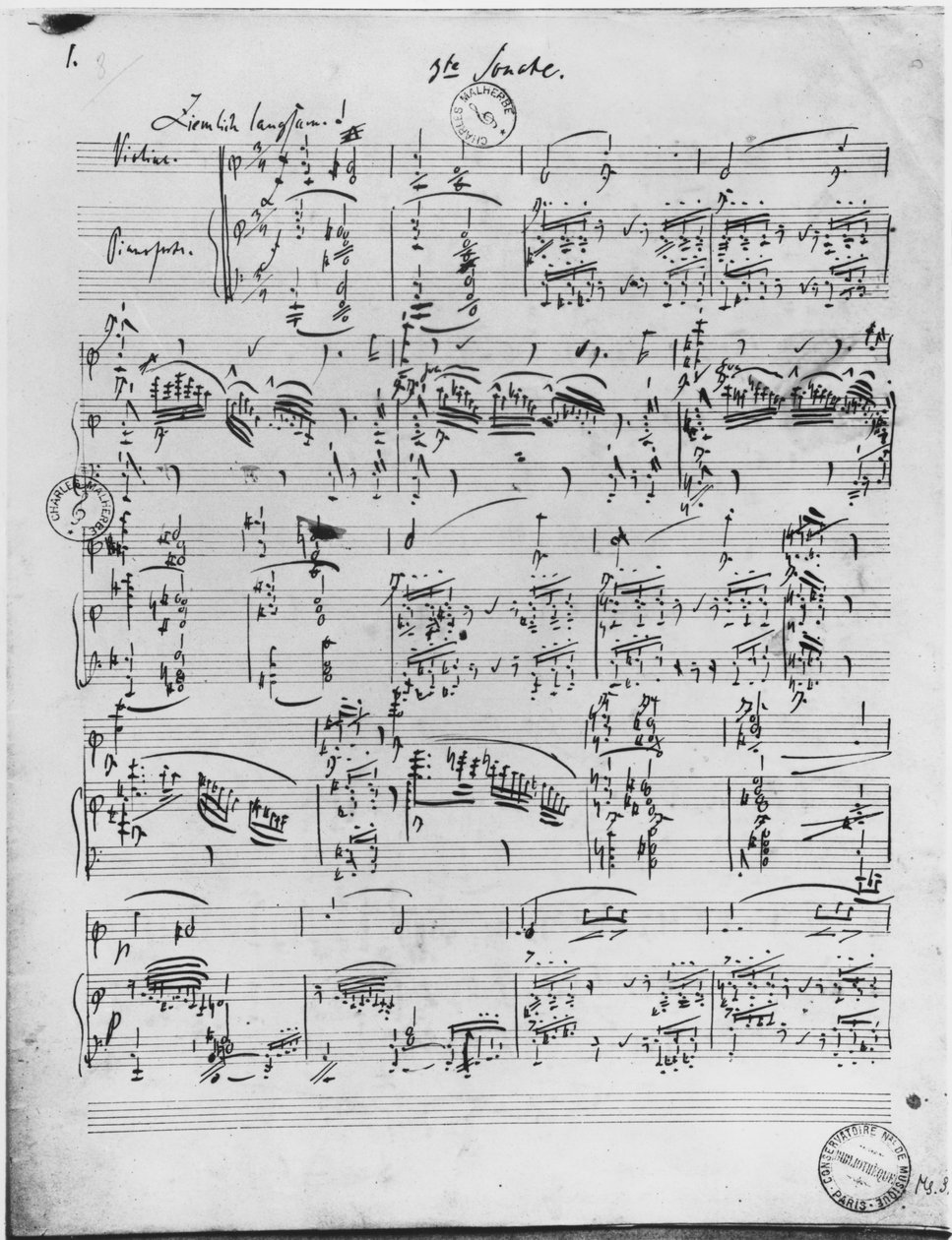 Piyano ve keman için Üçüncü Sonat by Robert Schumann