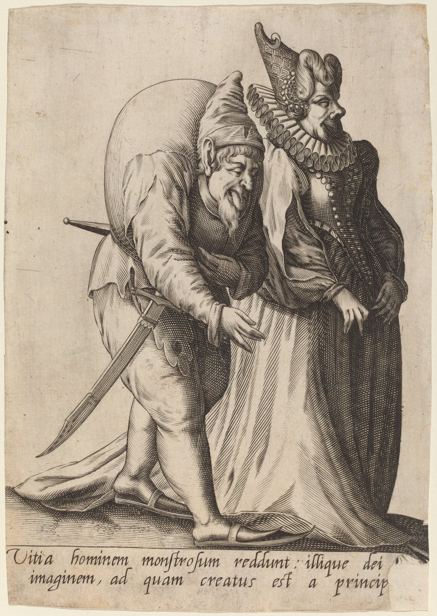 Canavar bir adamın kusurları... by Robert Boissard after Jean Jacques Boissard