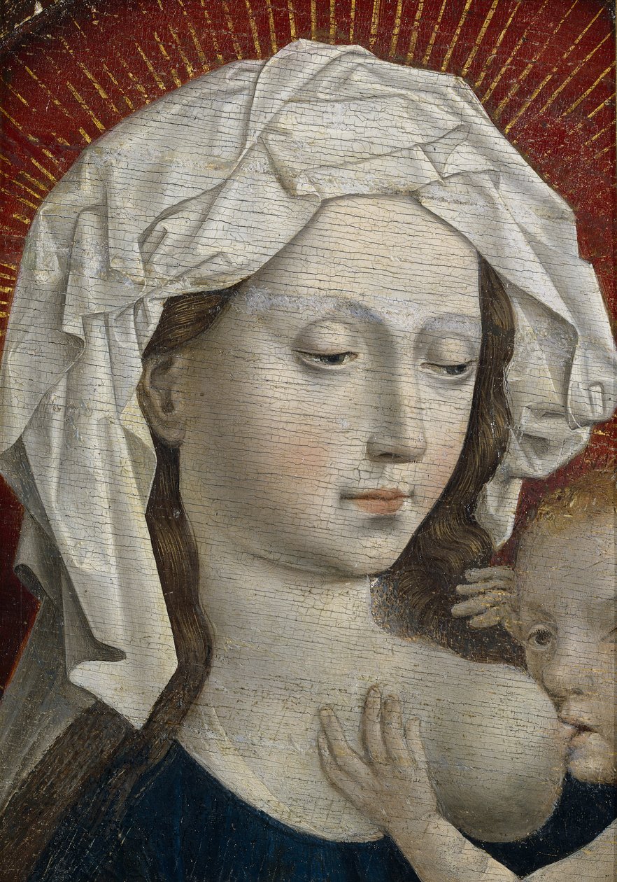 Çocuğu emziren Bakire, 15. yüzyıl by Robert, Campin
