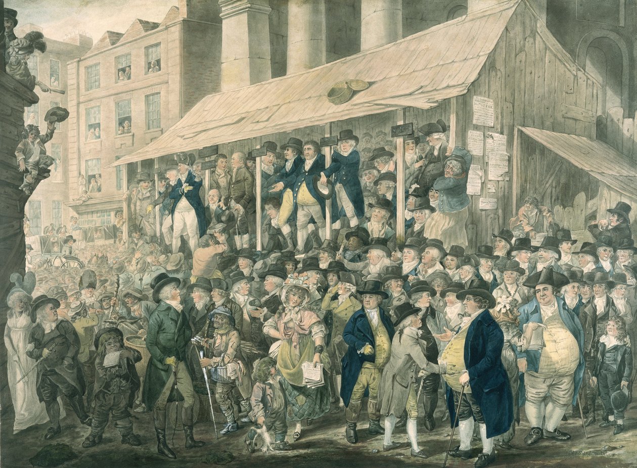 Şişman beyler, 1796. by Robert Dighton