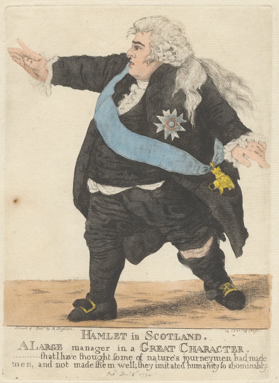 İskoçya'daki Hamlet by Robert Dighton