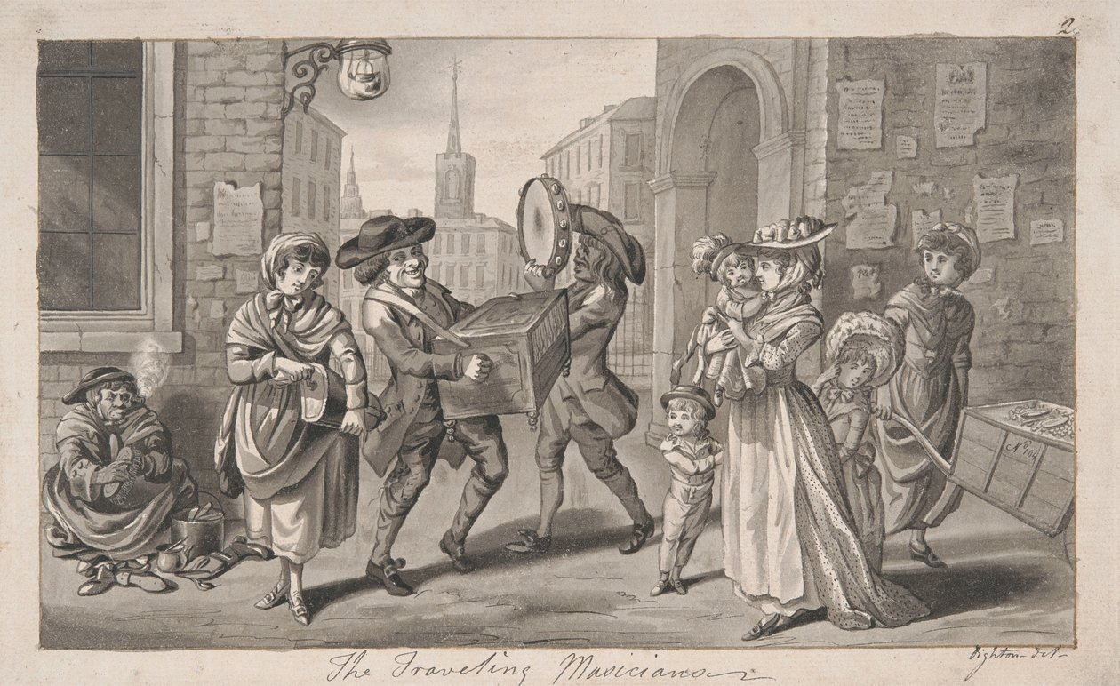 gezgin müzisyenler by Robert Dighton