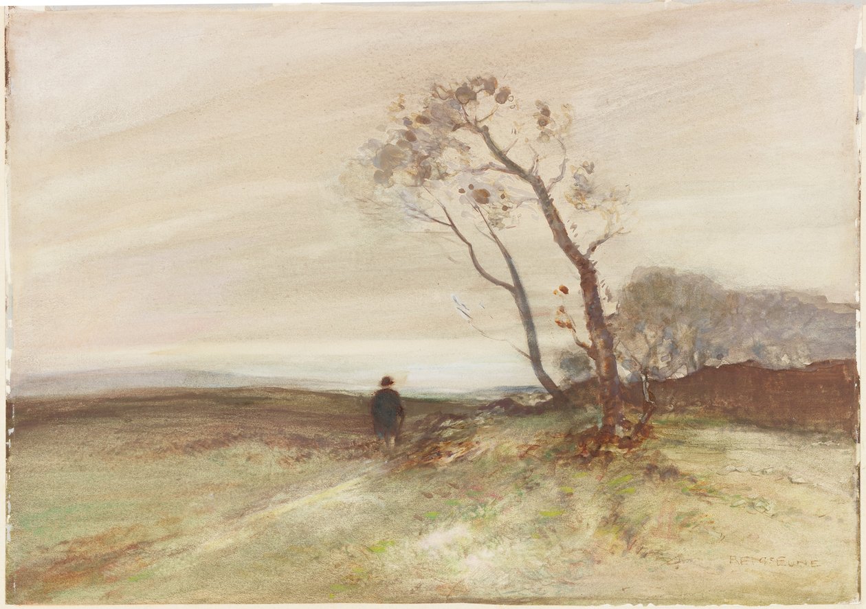 Rüzgarlı Bir Gün (kağıt üzerinde gövde rengi) by Robert Ernest McEune