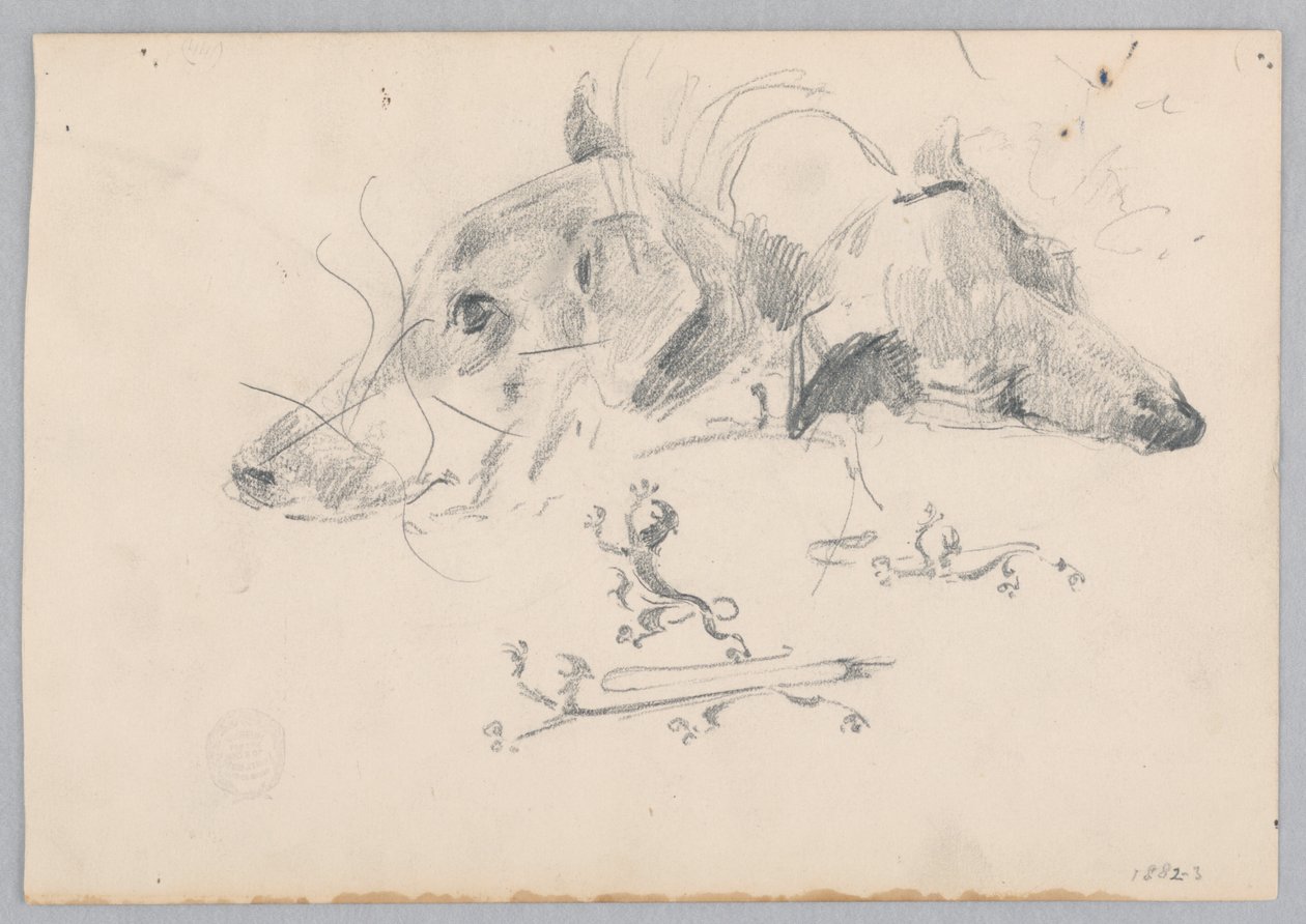 köpek ve aslan by Robert Frederick Blum