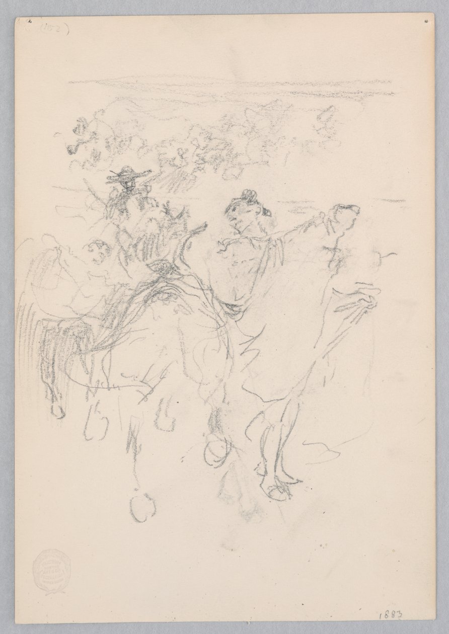 at sırtında erkekler by Robert Frederick Blum