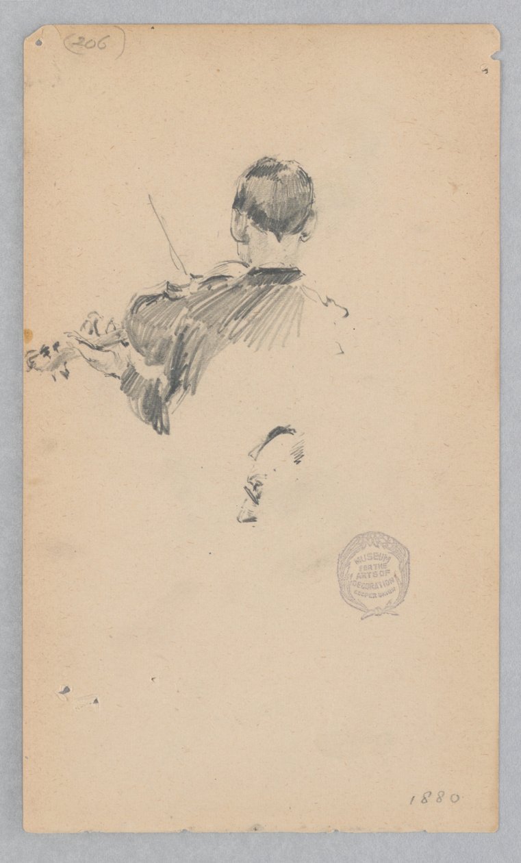 Keman çalan müzisyen by Robert Frederick Blum