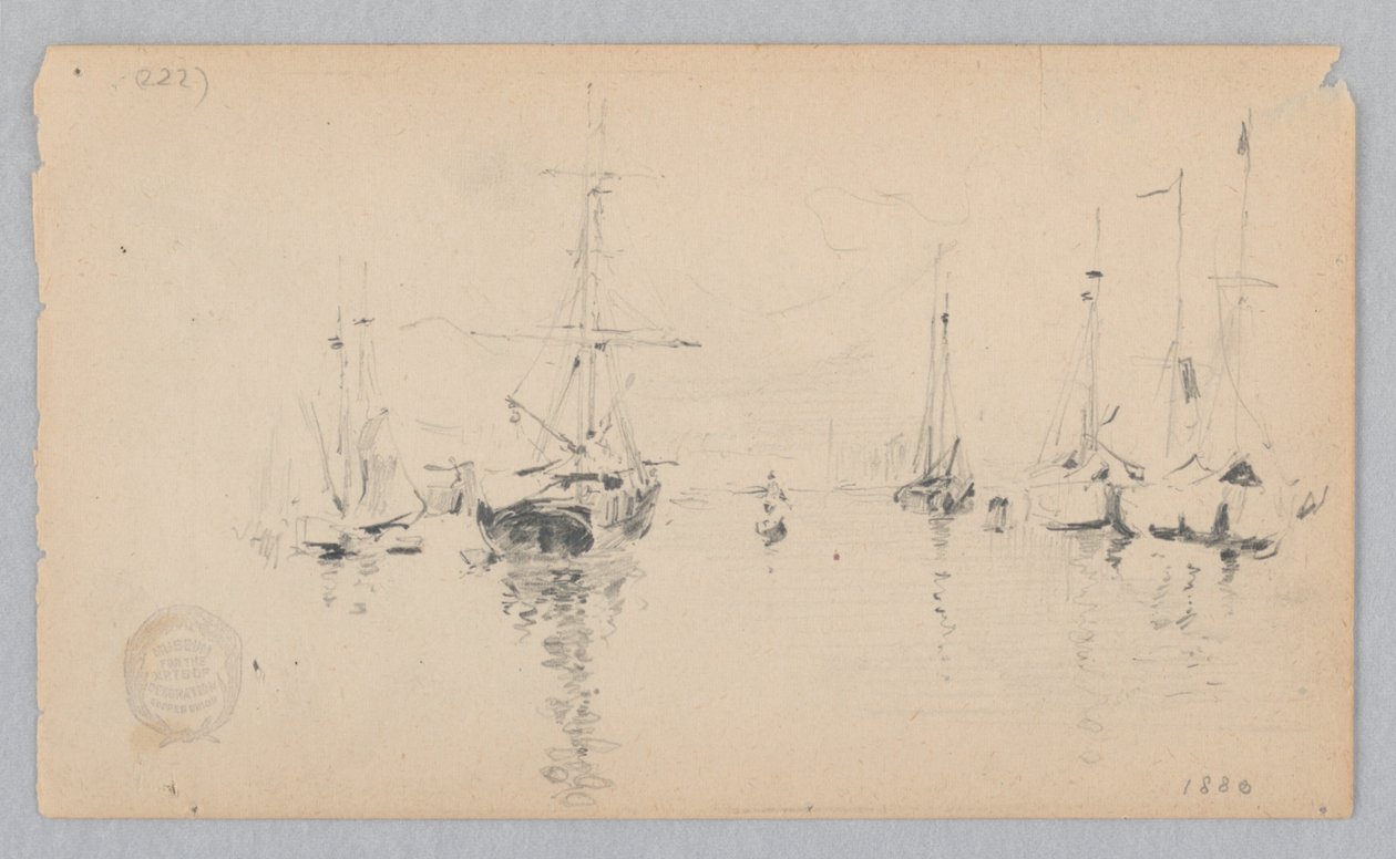 Bir Liman Görünümü by Robert Frederick Blum