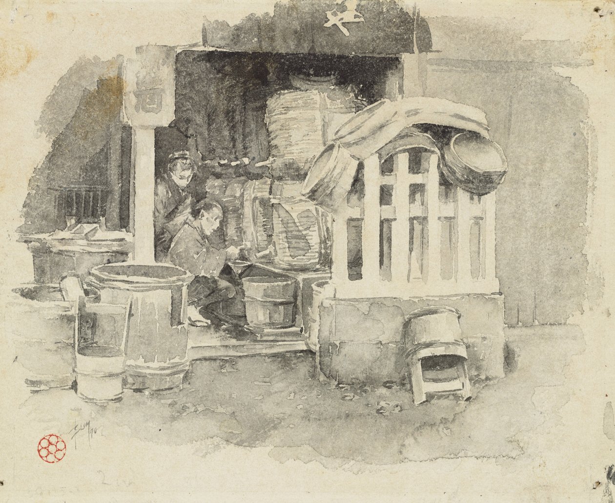 Sake Satıldığı Yer, 1890 by Robert Frederick Blum