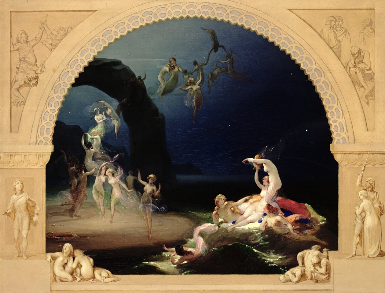 Bu Sarı Kumlara gelin (panel) by Robert Huskisson
