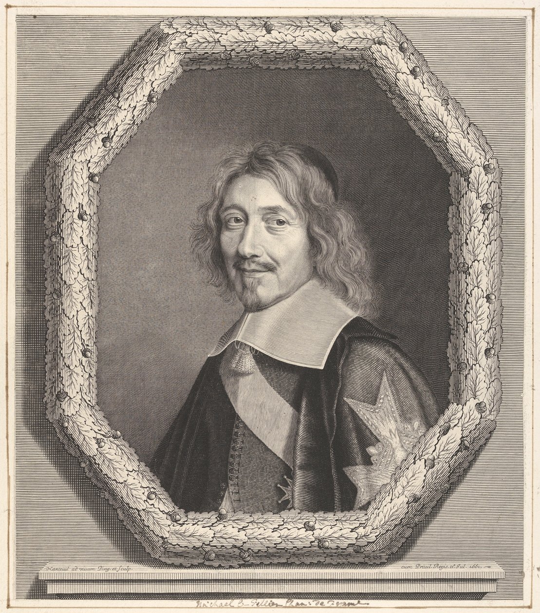 Şansölye Michel IV Le Tellier, 1661. by Robert Nanteuil