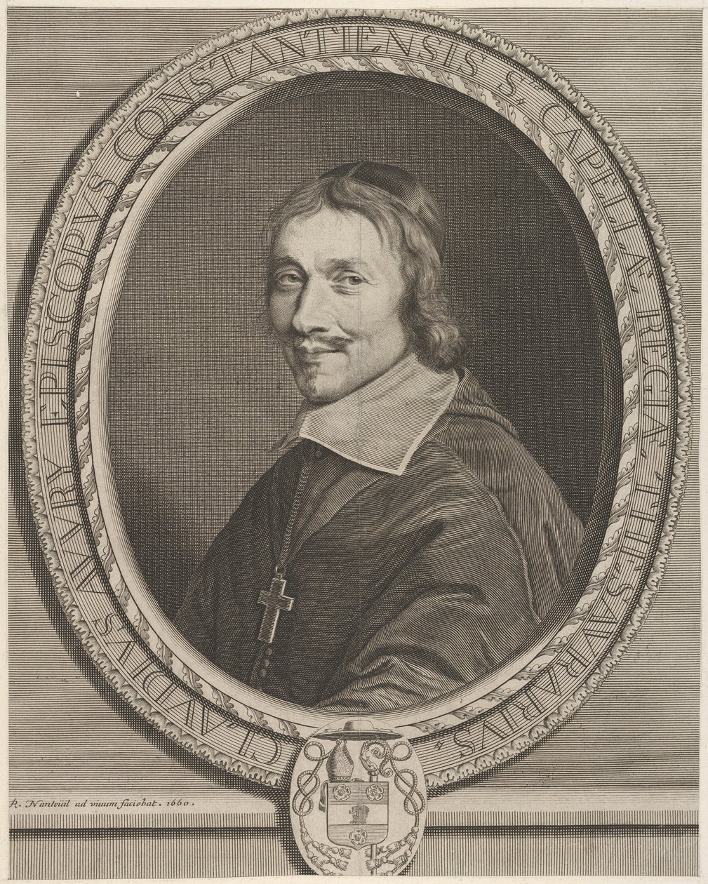 Claude Auvry, 1660. by Robert Nanteuil