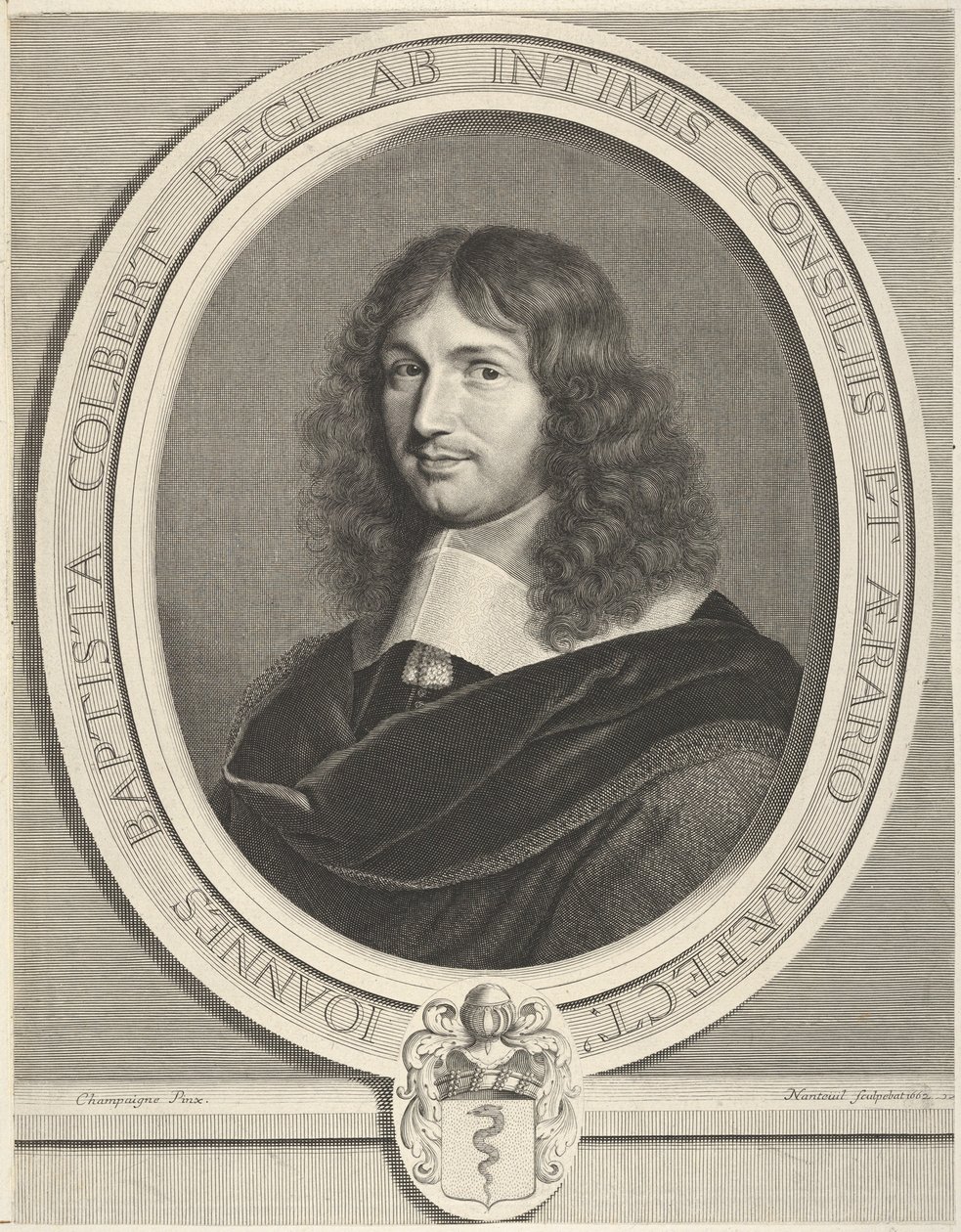 Jean-Baptiste Colbert, 1662. by Robert Nanteuil