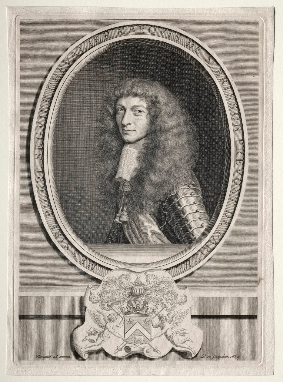 Pierre Seguier Chevalier, St. Brisson Markisi. by Robert Nanteuil