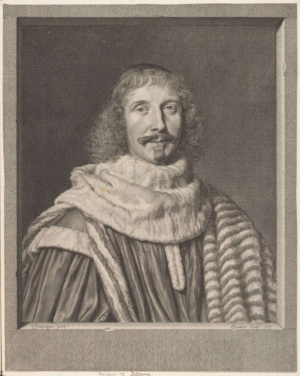 Pompone II de Bellièvre, 1653. by Robert Nanteuil