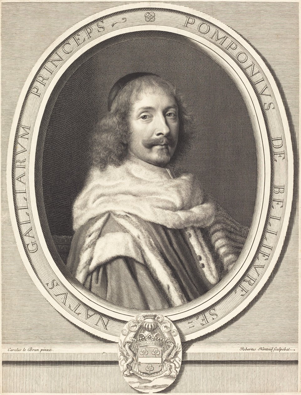 Ponponne de Bellievre by Robert Nanteuil after Charles Le Brun
