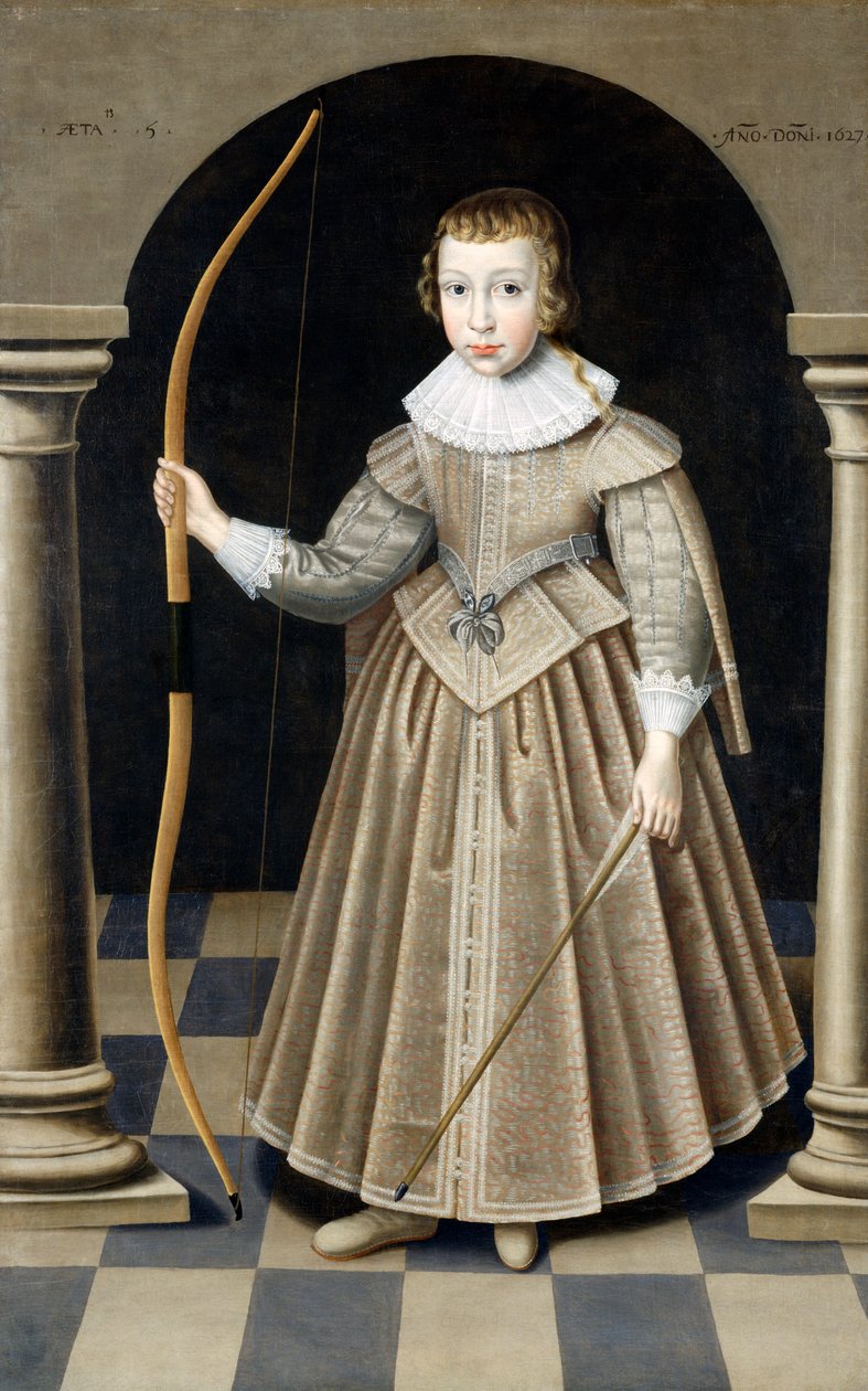 Howard Ailesinden bir çocuk, 1627 by Robert Peake