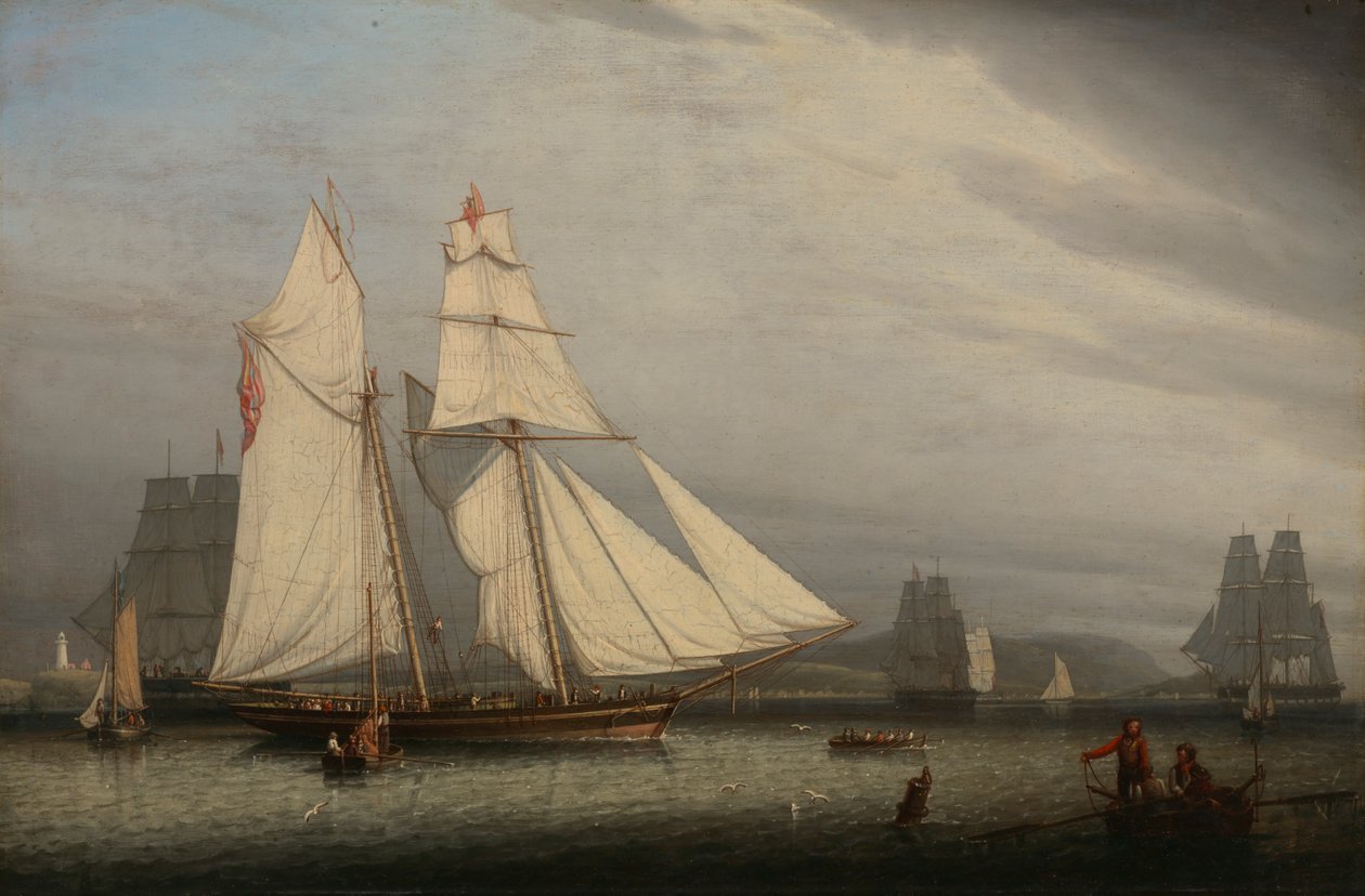 Liman Sahnesi, 1842. by Robert Salmon
