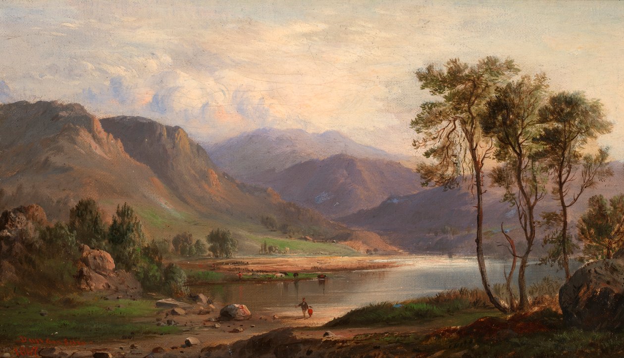 Loch Uzun, 1867. by Robert Seldon Duncanson