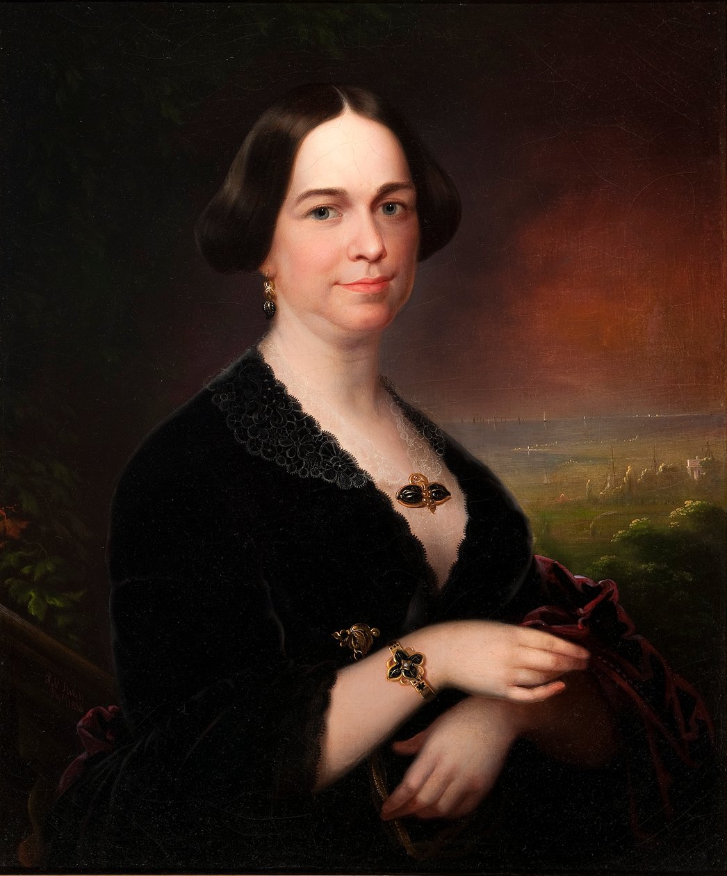 Sally Ann Ross Paynter (tuval üzerine yağlı boya) by Robert Street