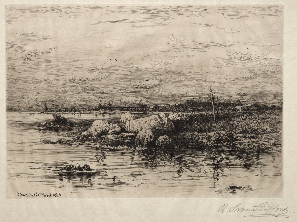 Apponigansett Ayı. by Robert Swain Gifford