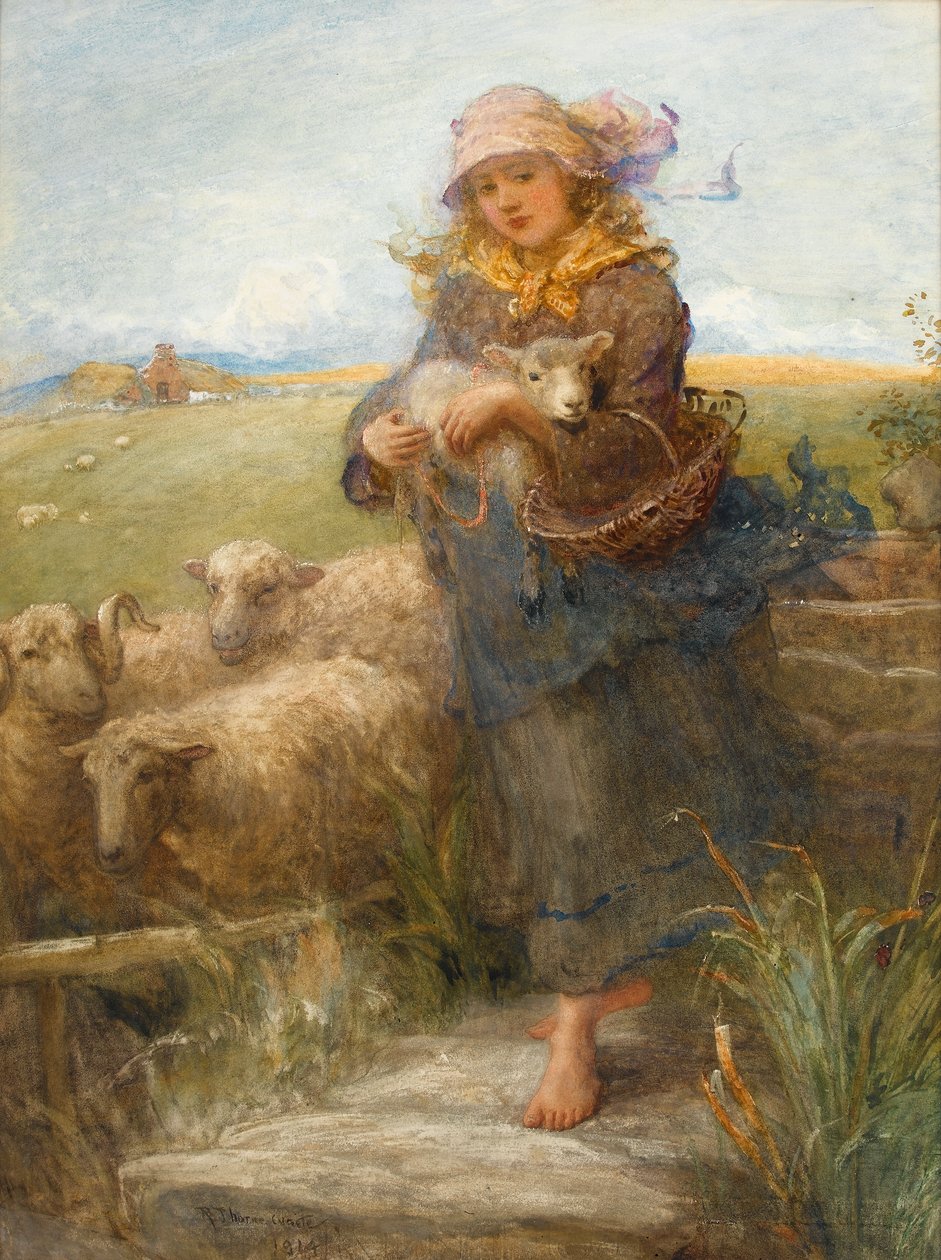 Çoban (kağıt üzerinde wc) by Robert Thorne Waite