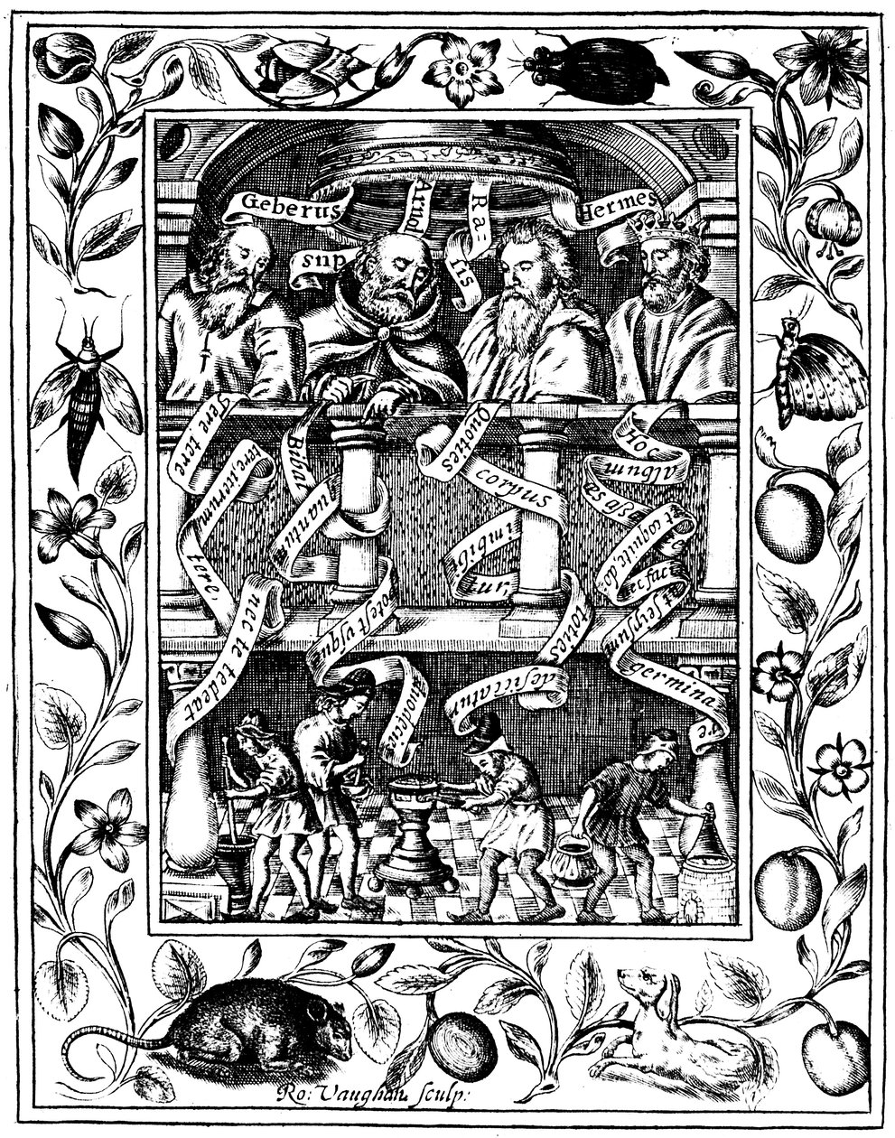 Dört büyük simyacı, 1652 by Robert Vaughan