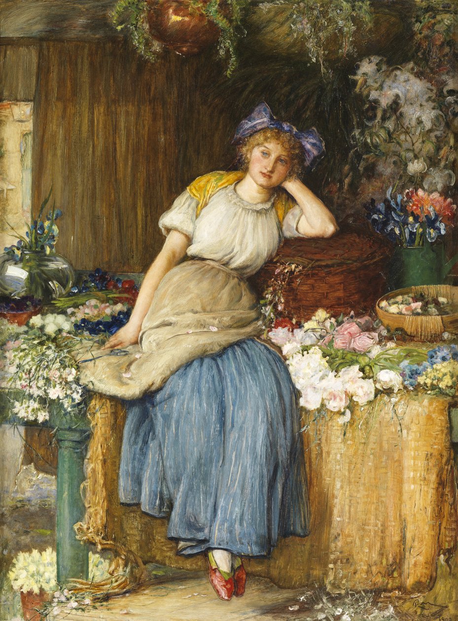 Alsas Çiçekçi Kız, 1900 by Robert Walker Macbeth
