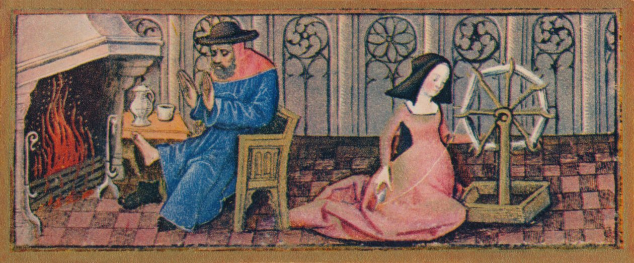 Şubat - eğirme, 15. yüzyılın sonu, 1939. by Robinet Testard