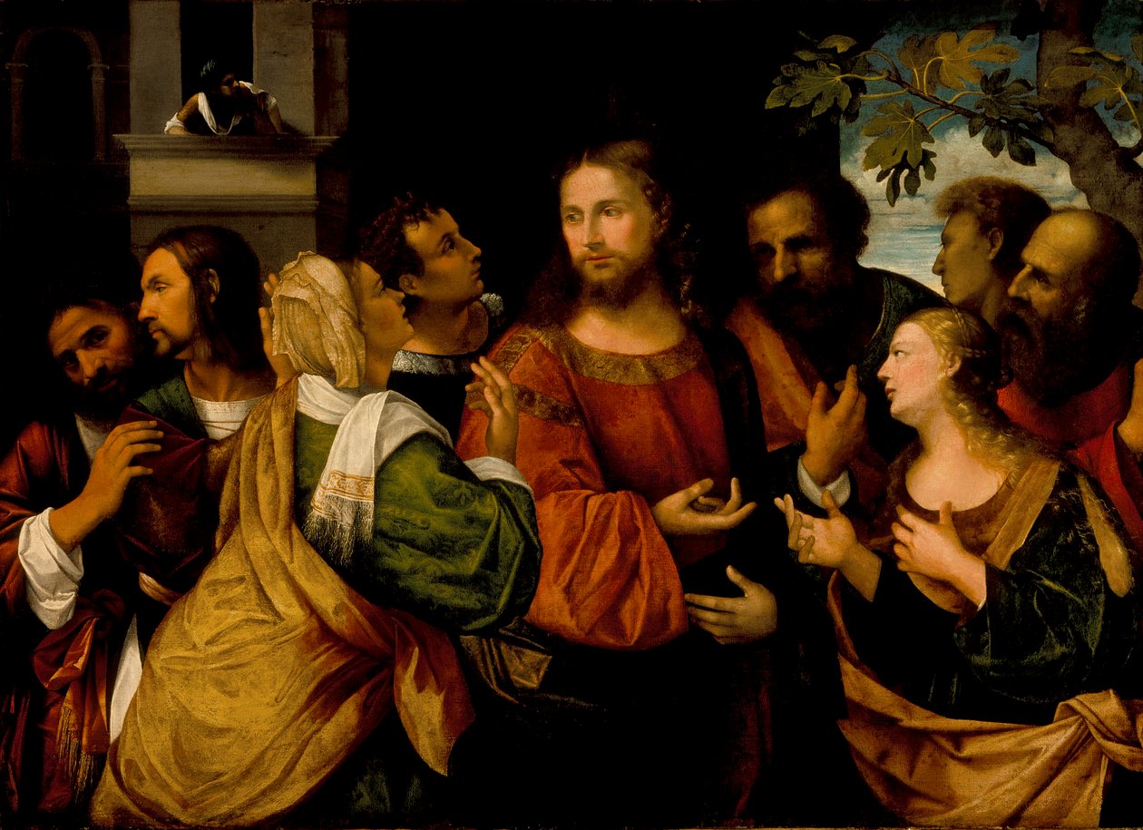İsa ve Kenanlı Kadınlar, c.1520 by Rocco Marconi