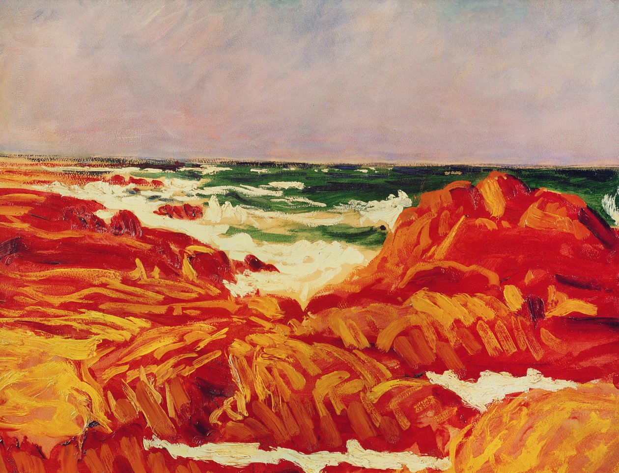 Deniz manzarası, Brittany by Roderic O Conor