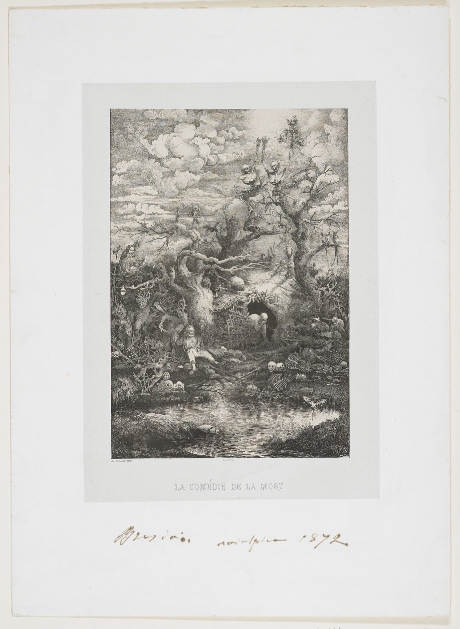 Ölüm Komedisi, 1854 by Rodolphe Bresdin