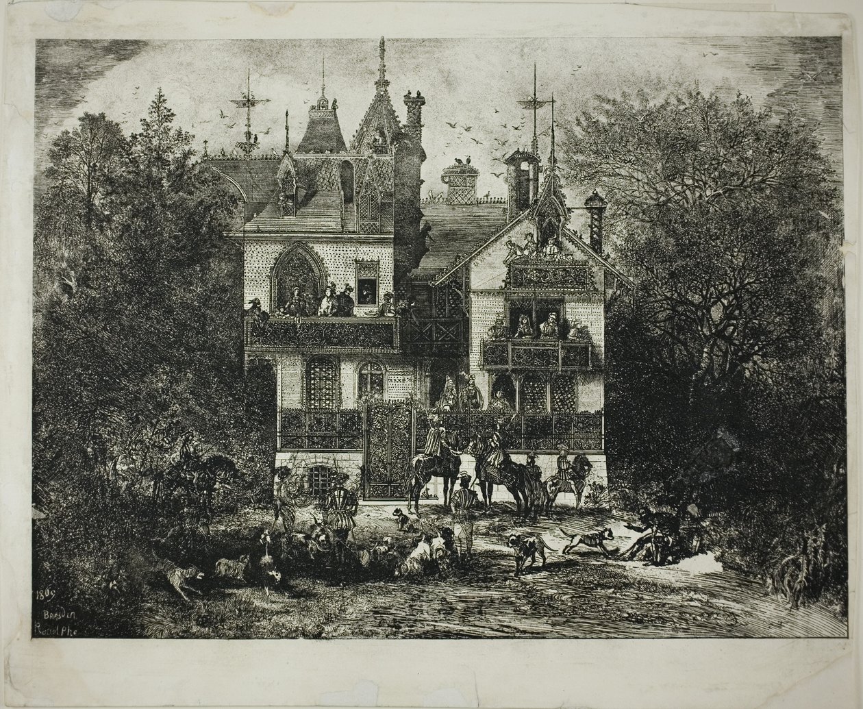 Av için Ayrılış by Rodolphe Bresdin