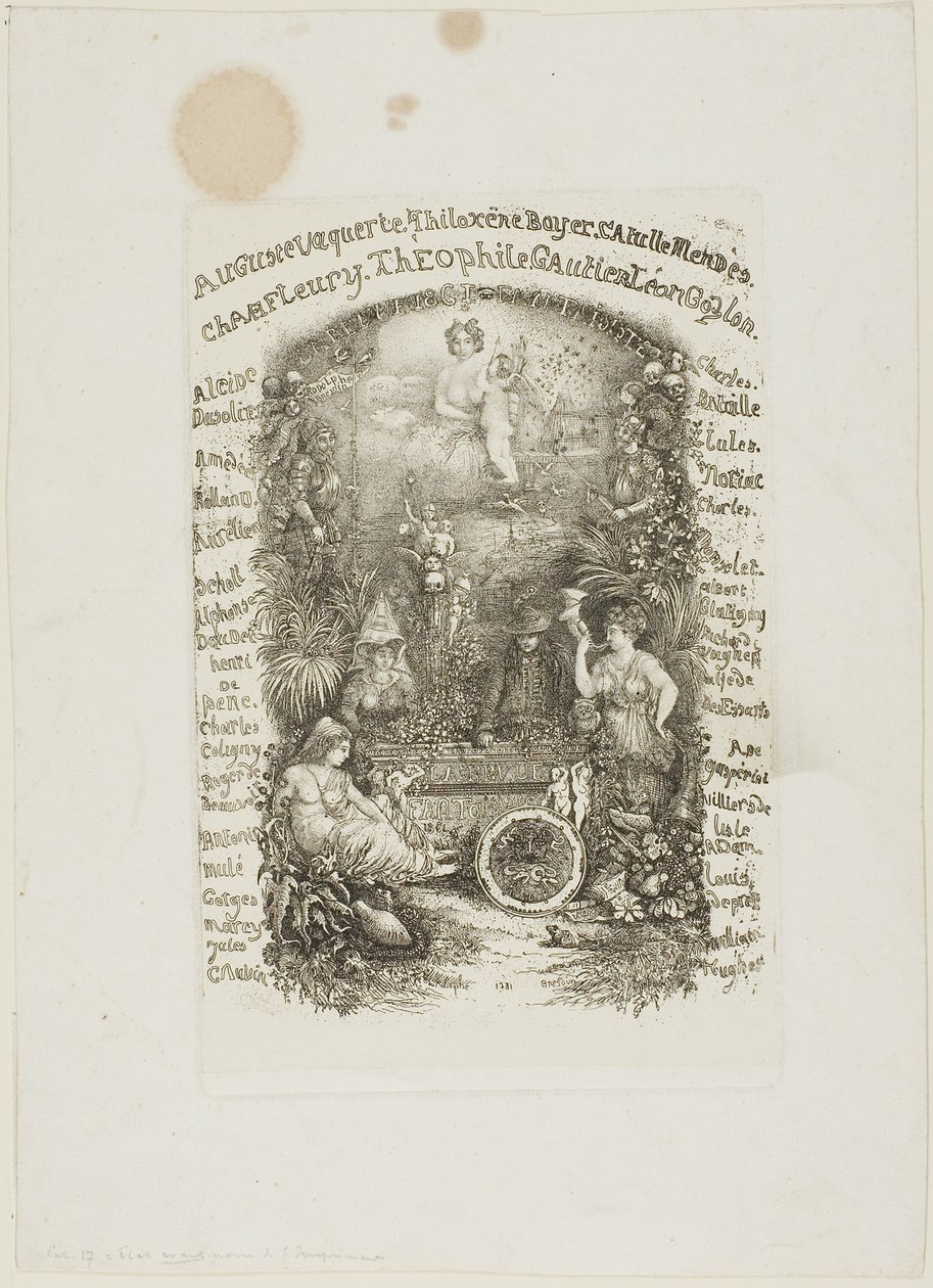 Revue Fantaisiste için ön yazı by Rodolphe Bresdin